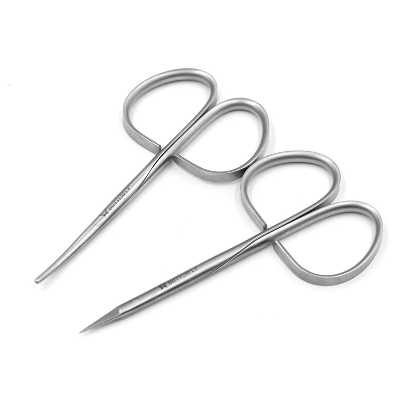 

Stainless steel handle tissue separation scissors Eye peel scissors Double eyelid tool Blunt sharp scissors