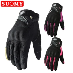 SUOMY Motorcycle Gloves Summer Breathable Touch Screen Motorbike Motocross Moto Biker Glove Motorcycle Accessories For Man Women