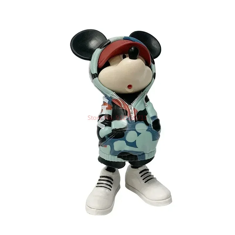 Disney Tidal Suit Series Sweater, Minnie, Mickey Mouse, figuras de acción creativas, adorno hecho a mano, juguete de regalo, adorno para parejas, 13cm