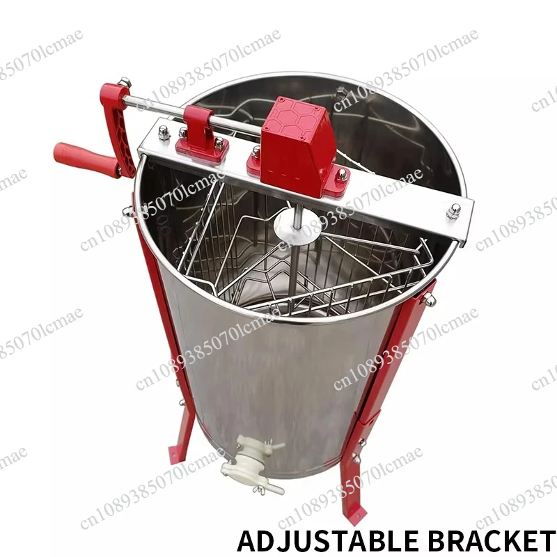 Manual Stainless Steel Honey Extractor (2/3/4-frame Options Available) Honey Centrifuge Honeycomb Extraction Equipment