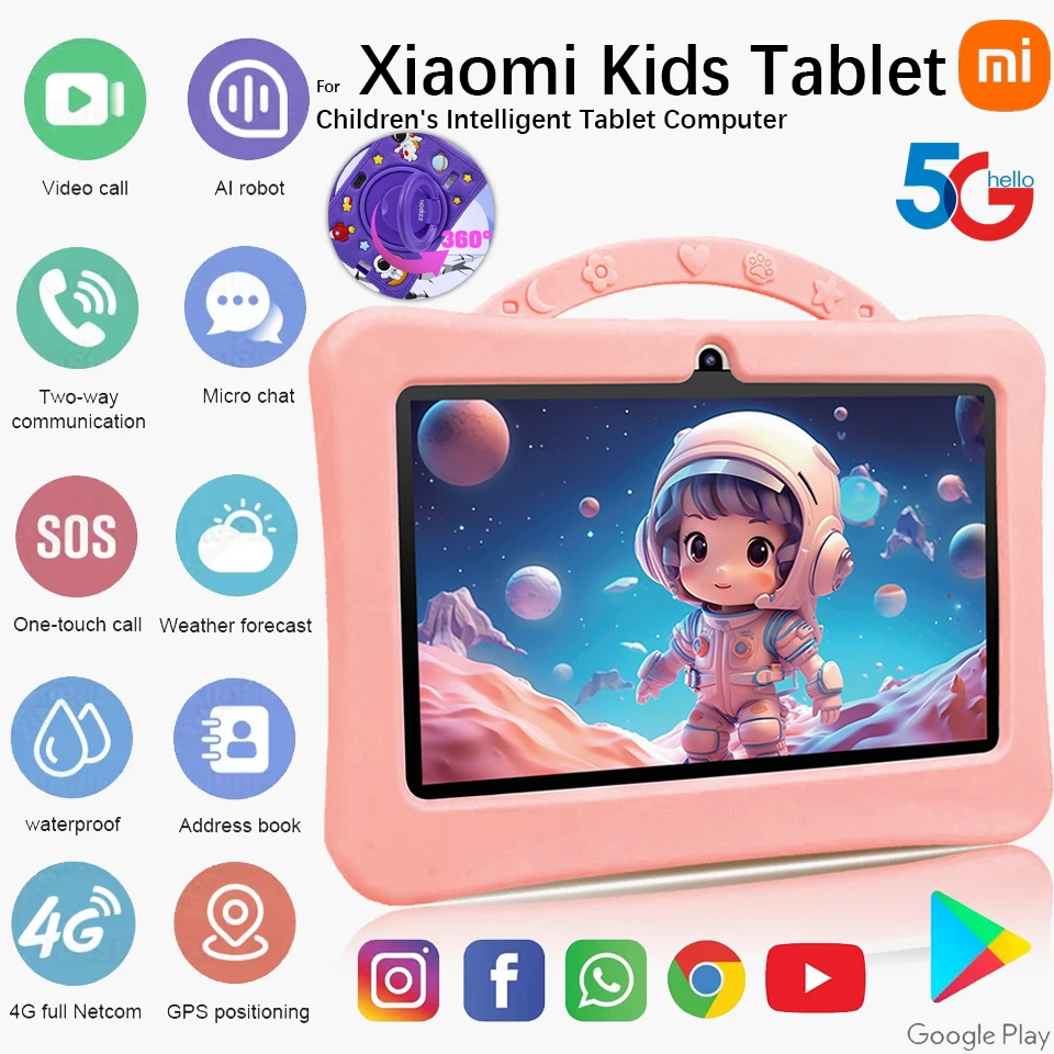 

Детский планшет Nodizz, 7 дюймов, четырехъядерный процессор Android 11, 2 ГБ ОЗУ + 32 ГБ ПЗУ, 2200 мАч, двойная камера, Wi-Fi, родительское управление