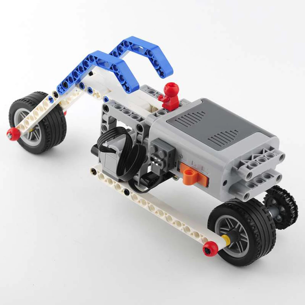 Juego técnico de bloques de construcción MOC para niños, juego de bloques de construcción con Motor M y caja de batería AA, Compatible con legoeds,