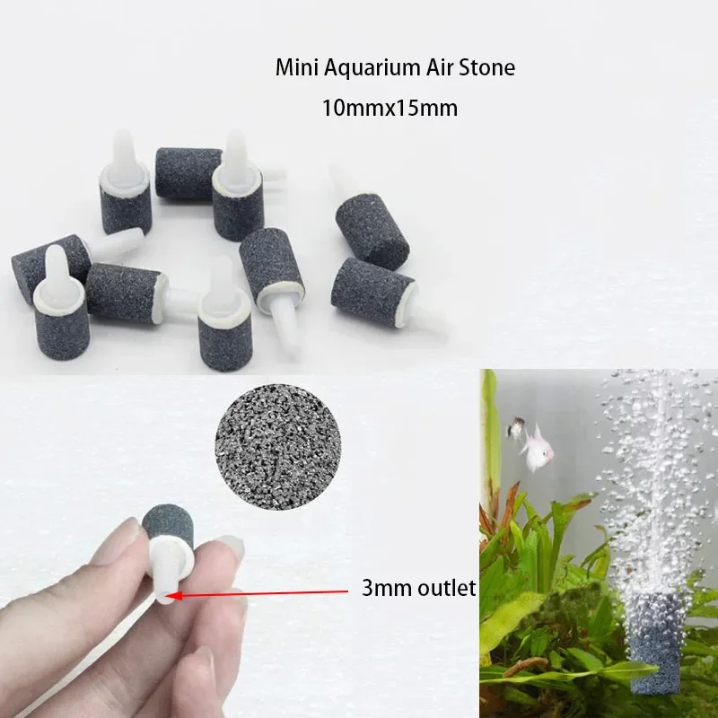 

Mini Small Fish Tank Aquarium Air Stone Oxygen Aerator Increasing Air Bubble Pond Pump Hydroponic Oxygen Supply Durable