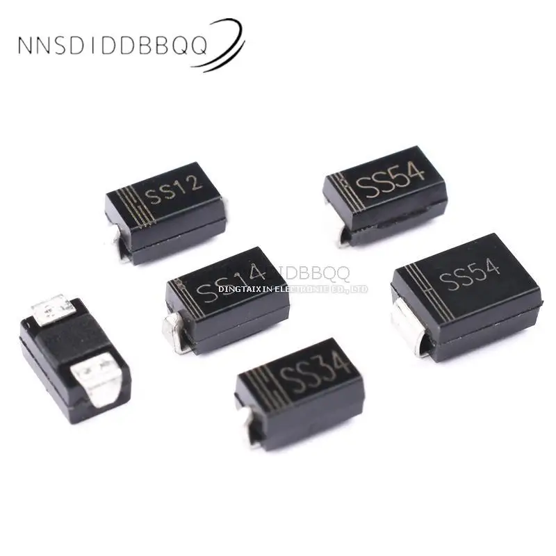 SS12/14/34/54 Surface Mount 1N5817 5819 5822 5824SMB SMD Schottky Rectifier diode Transistor SMA Electronics Components