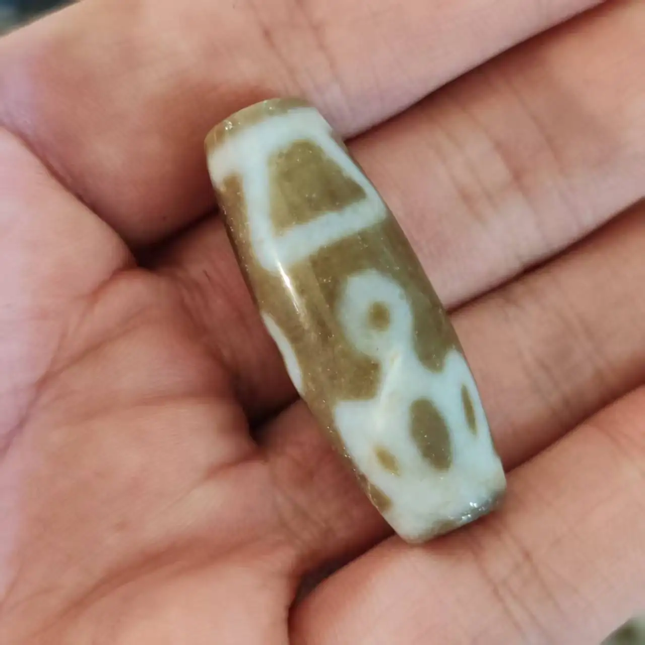 100 pcs Special Offer: Taiwan Penetrating Old Material White Hair Agate Tianzhu Necklace Pendant DIY Accessories Dzi