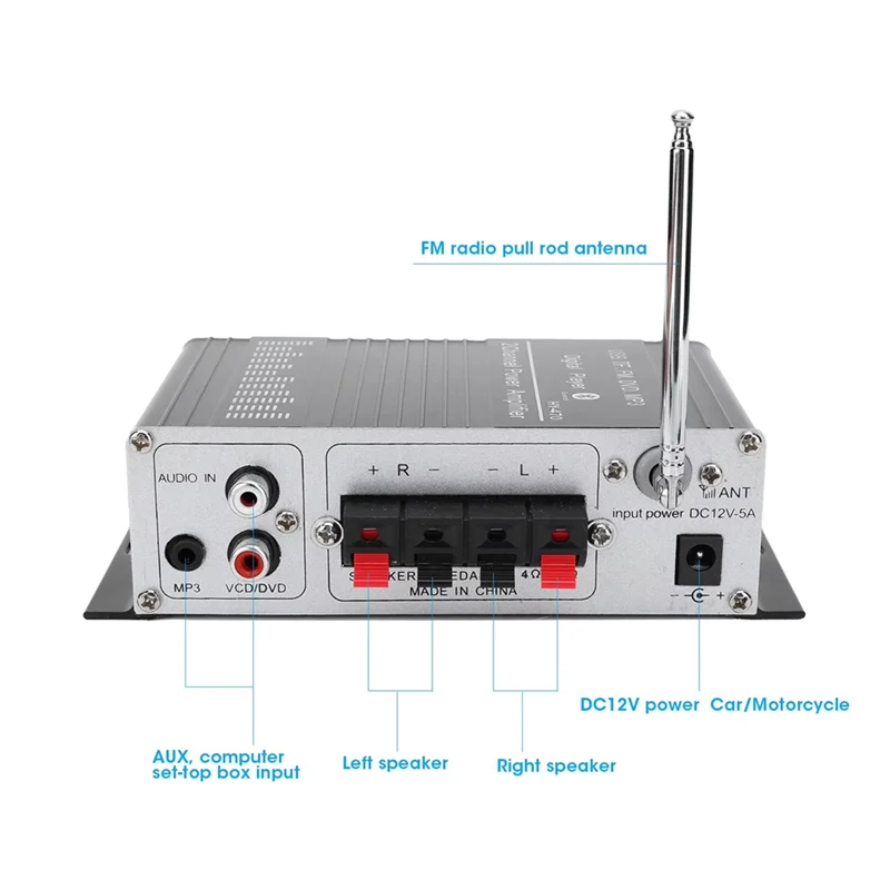 M13K-FM Bluetooth Audio Verstärker USB Speicher Karte 3 In 1 Stereo Digital Power Audio Amp Modul Für Auto Sound System