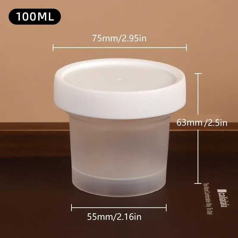 Dry choking yogurt plastic box, burnt fairy grass cup, double skin milk pudding, ice cream, ice cream packaging plastic box