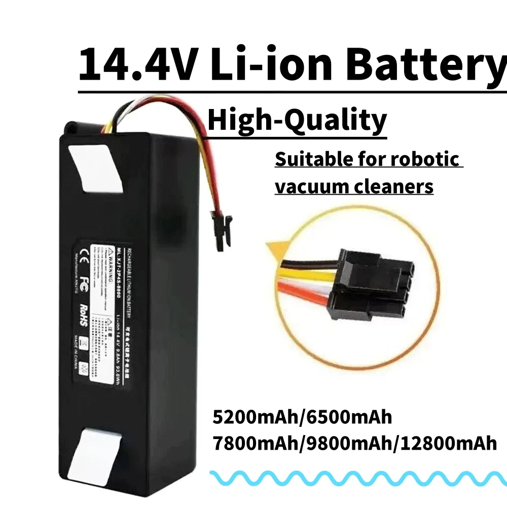 

14.4V 5200mAh XJT-2P4S Li-ion Replacement Battery | Roborock Robotic Vacuum Cleaner, Fits S55/S60/S65/S50/S51/S5 MAX/S6 ✨