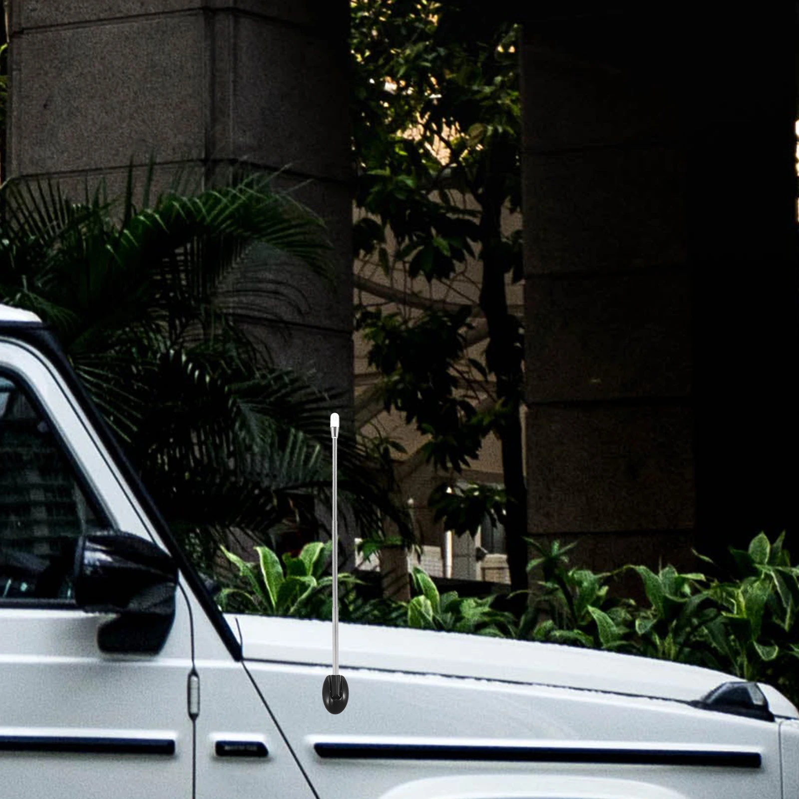 

Передняя декоративная антенна автомобиля, 3-секционный телескопический флагшток, защита автомобиля из нержавеющей стали, вспомогательный столб для парковки, безопасность вождения