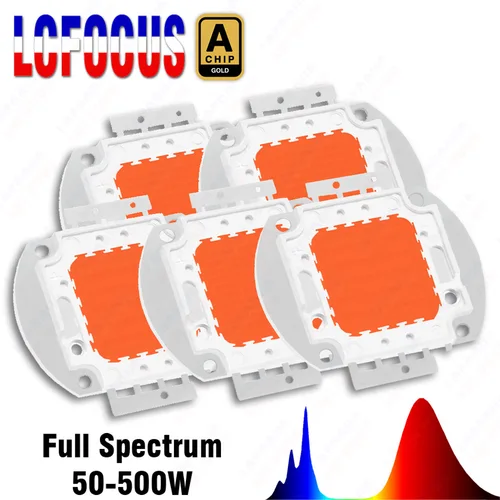50W 100W 150W 200W 300W 500W 실내 식물에 대 한 LED COB 칩 전체 스펙트럼 성장 수경법 야채 꽃 과일 성장 빛 