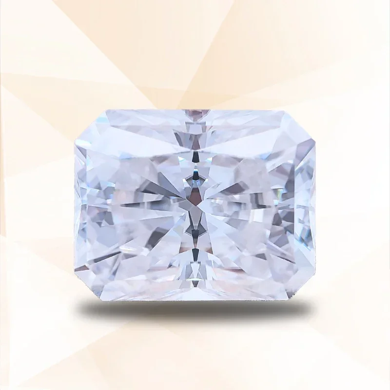 Pierre de moissanite super blanche de haute qualité, coupe radieuse, bijoux à breloques de qualité supérieure, matériaux exécutifs avec certificat, document D VVl's