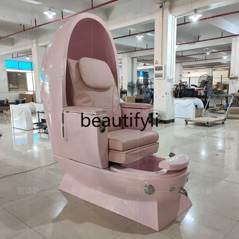 

SS Space single sofa cabin multi-functional manicure PU leather electric massage foot salon chair