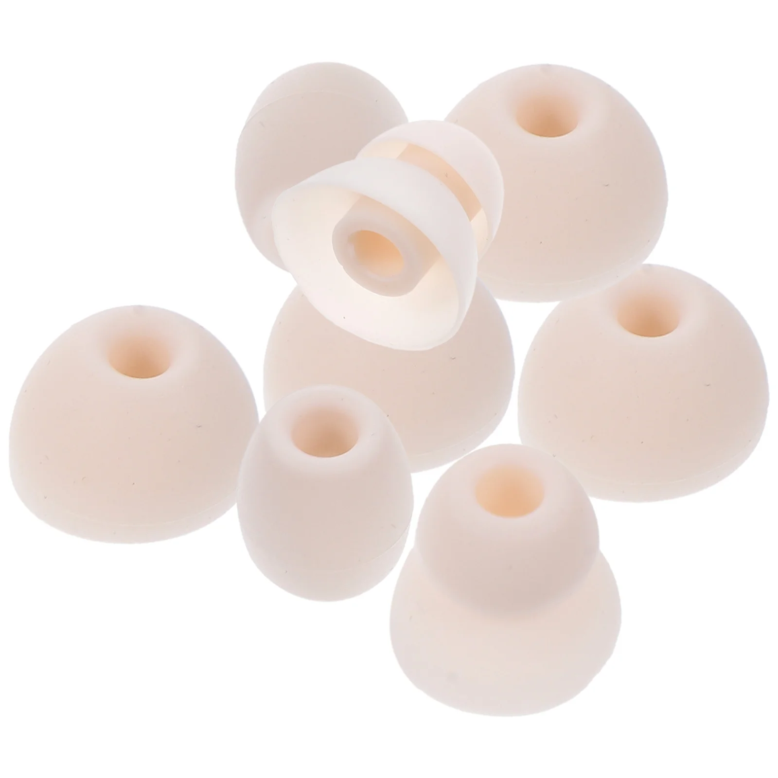8 Uds. De puntas de auriculares de silicona para auriculares inalámbricos, orejeras de repuesto suaves con aislamiento de ruido, cubierta para auriculares, lavables con agua y duraderos
