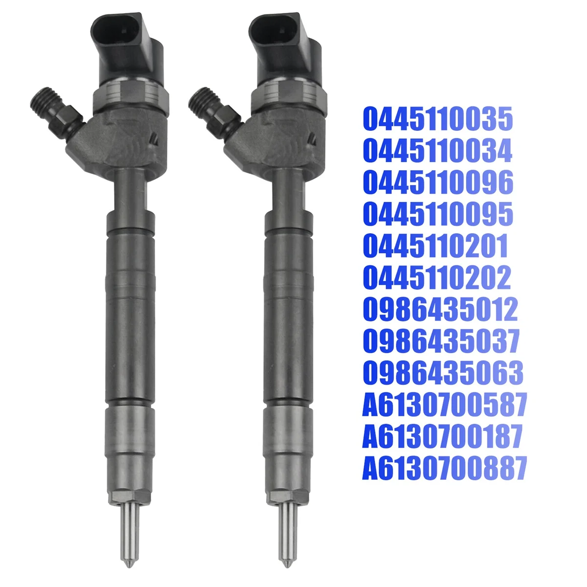 2X New Diesel Fuel Injector Nozzle for Mercedes-Benz ML270 E320 CDI 0445110035 0445110096 A6130700587