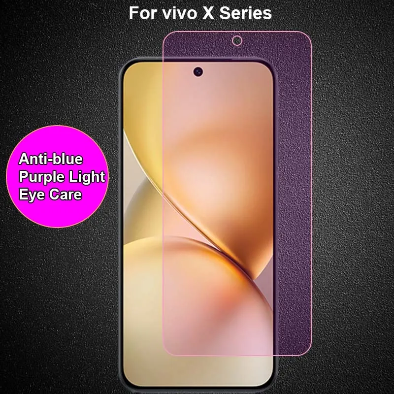 

Для vivo X200 FE X200s X100s X70 X80 Lite Pro мини анти-синий фиолетовый светло-лучей уход за глазами закаленное стекло Защитная пленка для экрана