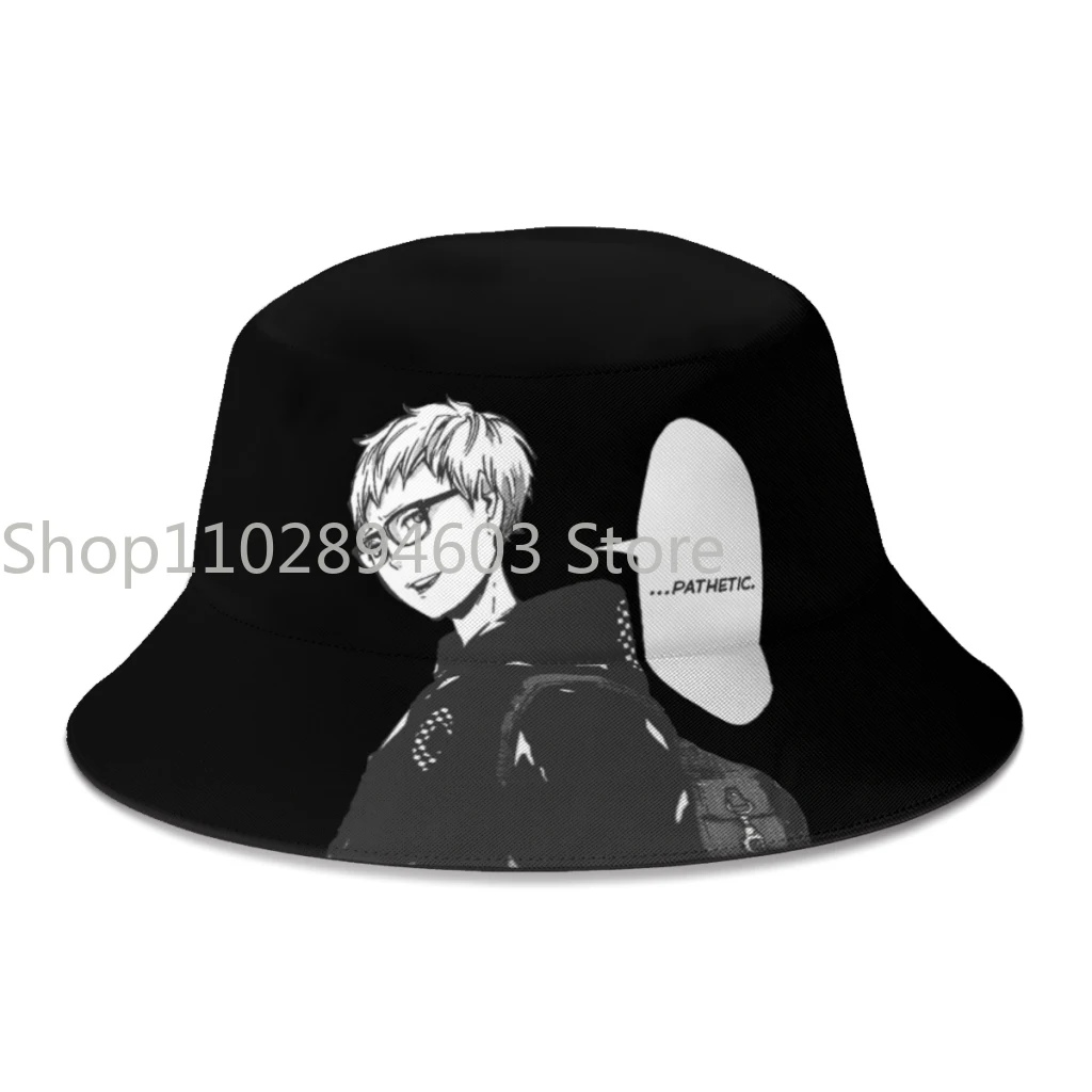 

2024 New Summer Tsukishima Kei Haikyuu Bucket Hats for Unisex Outdoor Foldable Bob Fishing Fisherman Hats Girls Boys Panama Cap