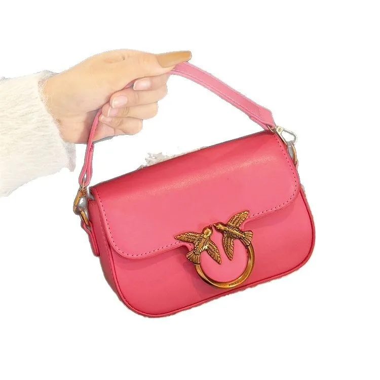 Ladies Handbag Swallow Bird Design High End Fashion Shoulder Crossbody Bag Small Square Purse for Daily Use and Special