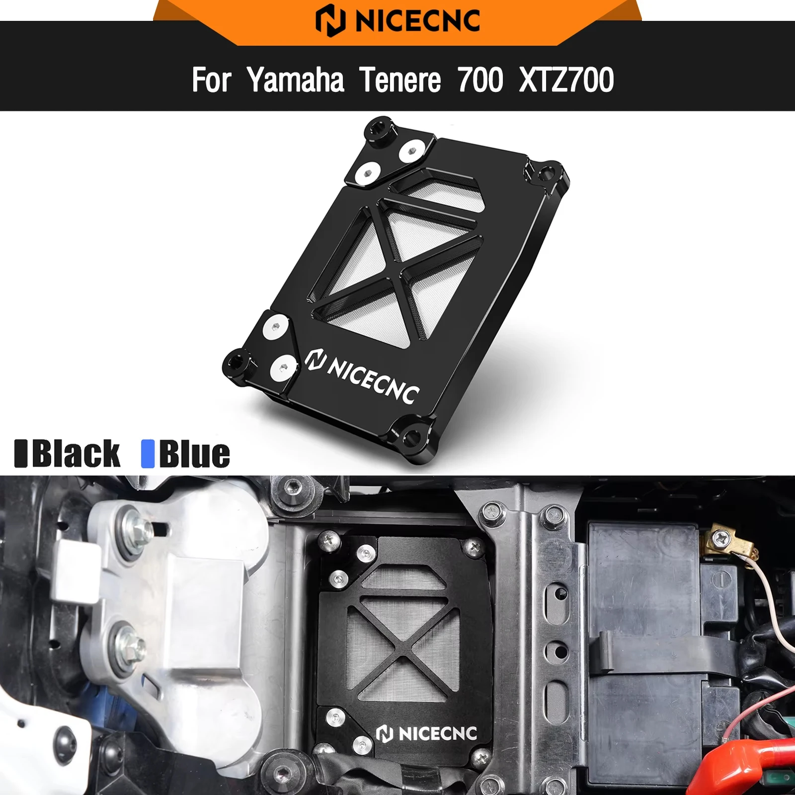 

For Yamaha 2020-2024 Tenere 700 XTZ700 Motorcycle Air Filter Box Cover Tenere 700 World Raid 2022-2023 Tenere700 Rally Edition