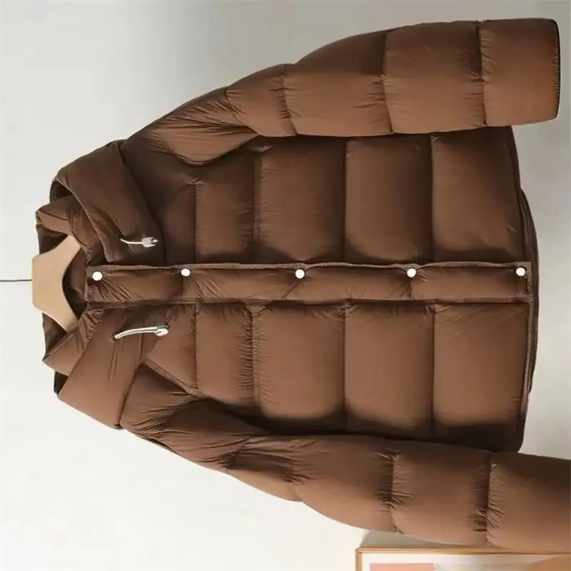 Fashion Down Jacket Women Parkas 2027 New Winter Hooded Bread Clothes Coat Female Short Warm Cotton Padded Coat Thin Outwear Top