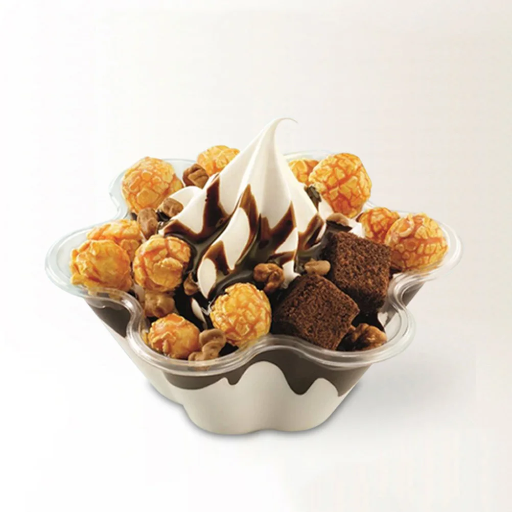 

100pcs Ice Cream Cups Disposable Transparent Pet Dessert Bowls Lightweight Crack Resistant For Parfaits Pudding Shots Appetizers