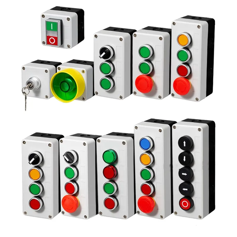 Hand-Held Plastic Button Switch Control Box Self Starting Emergency Stop Waterproof Industrial Electrical Box