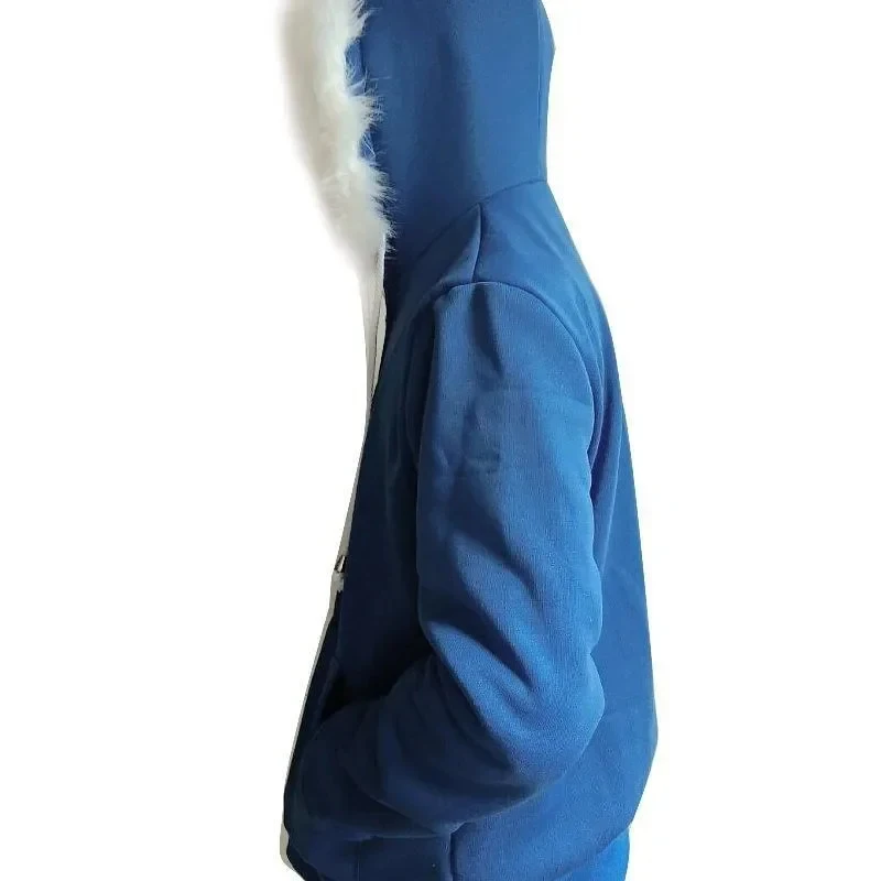 Disfraz de Sans para Cosplay del juego UNDERTALE, chaqueta azul, máscara, conjunto completo, ropa de cosplay de Sansy para Halloween, trajes de Navidad con diseño de calavera de Undertale, C