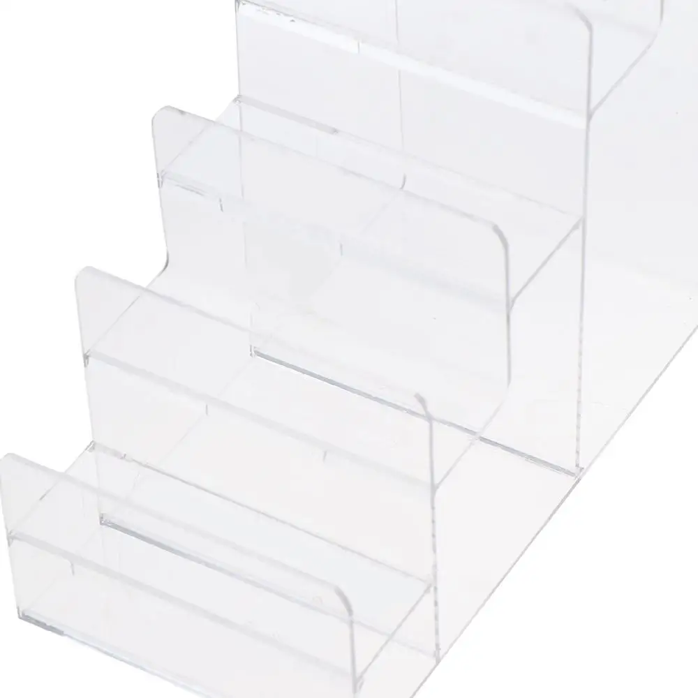 رافضات عرض أكريليك شفافة ، 6 طبقات ، متين ، واضح ، حقيبة يد ، رف عرض المحفظة ، رفوف مجوهرات ، منظم ، مكياج