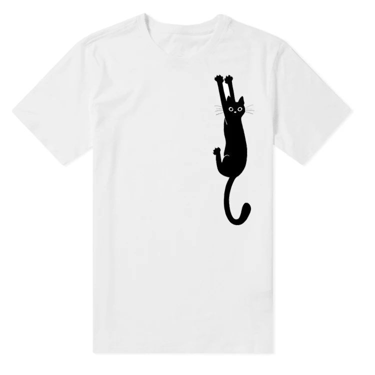 

Футболка из чистого хлопка Thiened для мужчин и женщин с милым принтом, летняя повседневная футболка в стиле панк из хлопка