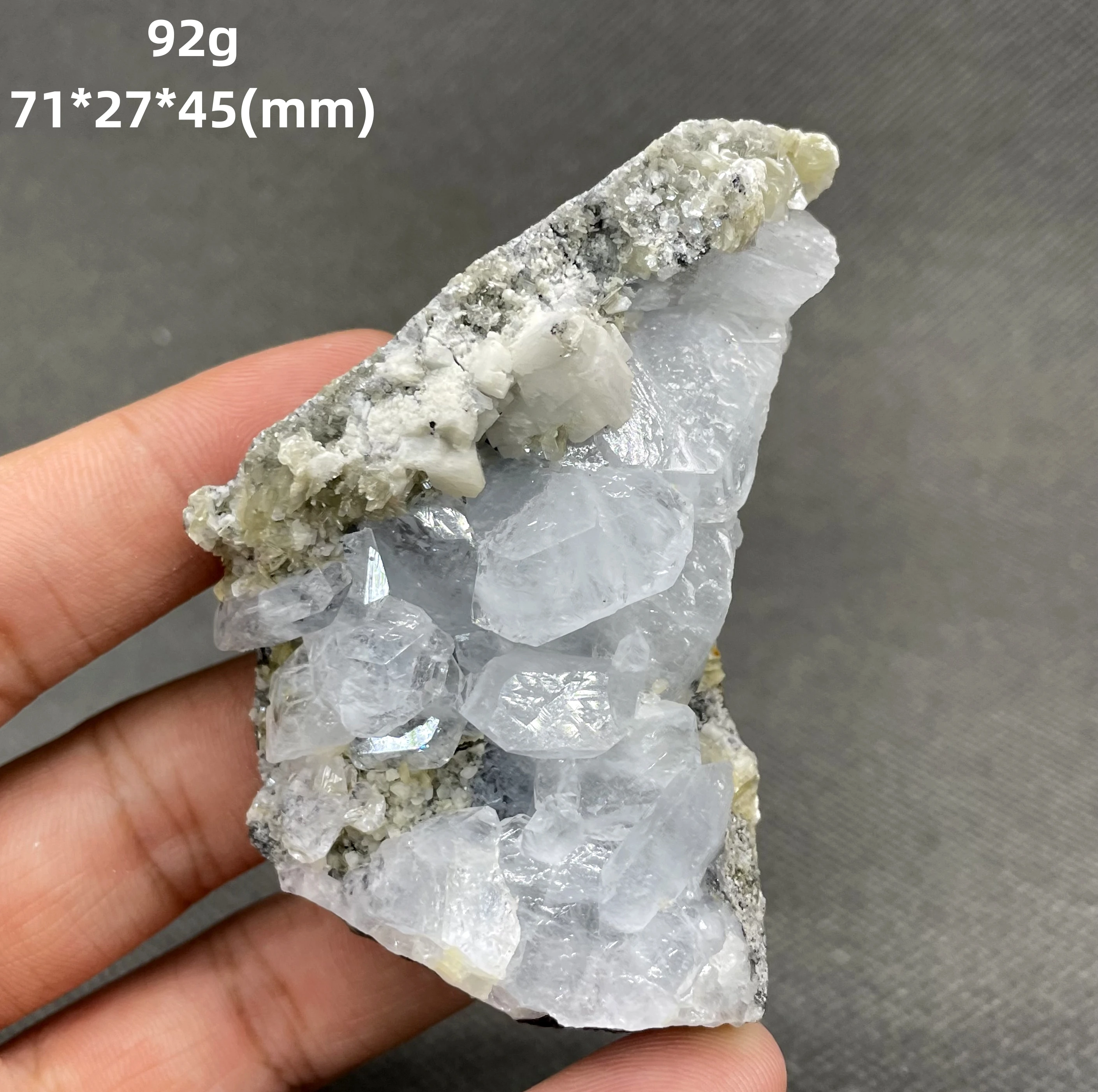 

NEW! 92g Rare Natural Aquamarine Mineral specimen stones and crystals healing crystals quartz gemstones