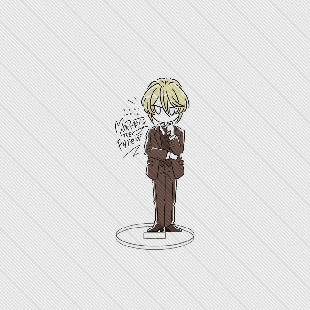 10CM NEW Anime MORIARTY THE PATRIOT Acrylic Stand Model Cosplay Characters Ornament Accessories Good Merry Christmas Gifts