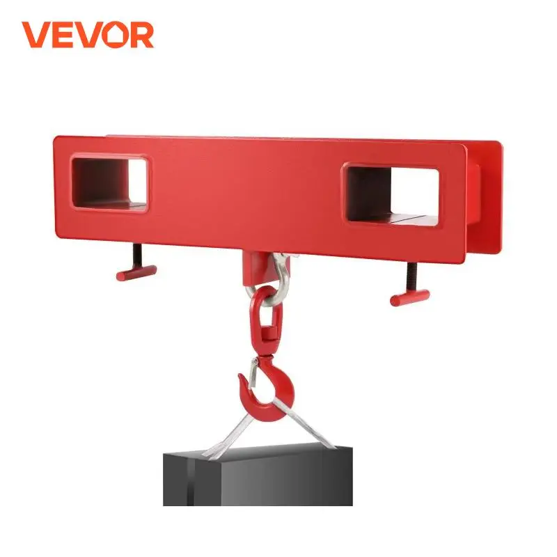 VEVOR Forklift Lifting Hoist Swivel Hook Mobile Crane 4400 lbs 2 Ton capacity lift Mobile Crane Attachments Heavy Duty