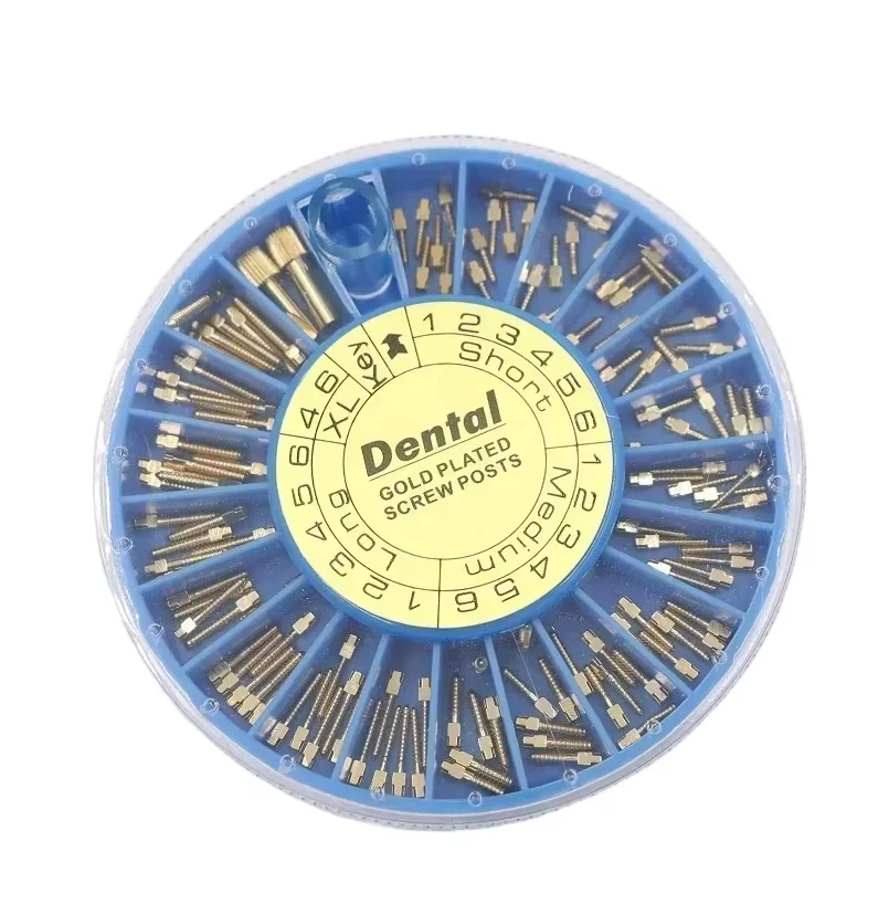 

The Best Tools Implants Materials Golden Plated Dentas Screw Post 120pcs