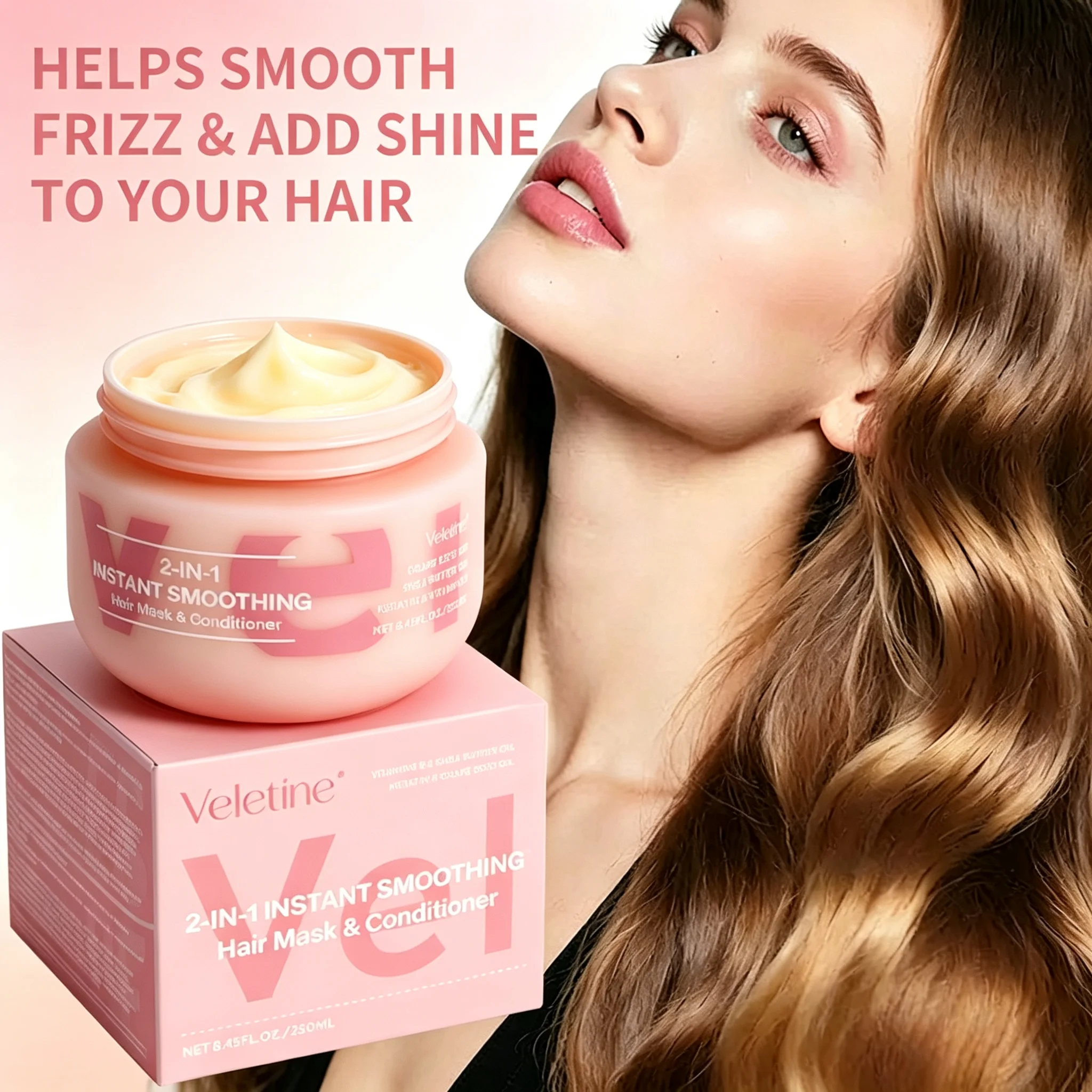 Veletine 2-in-1 Root Volumizing Hair Mask, 250ml, Boost Hair Volume, Deep Nourishing for Flat Hair