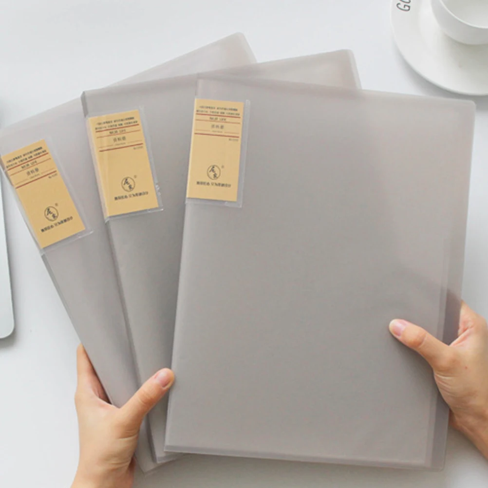 

Frosted PP A4 File Folder 20PCS Document ganizer Office Supply High Transparency Storage for Test Paper