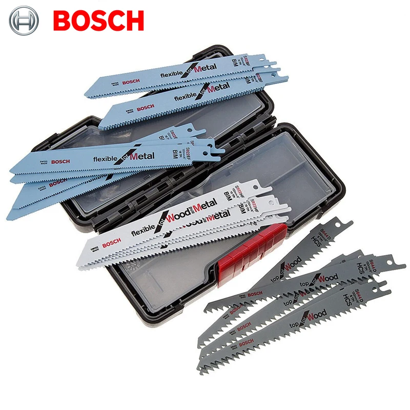 BOSCH 2607010902 مجموعة شفرات المنشار الترددية للخشب والمعادن مع صندوق قوي 20 قطعة شفرات المنشار ملحقات أدوات الطاقة من Bosch #3