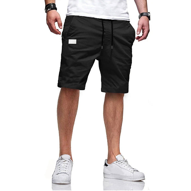 Pantalones cortos deportivos de algodón para hombre, Capris informales para correr, pantalones de calle de pierna recta, alta calidad, Hip Hop, verano, nueva moda