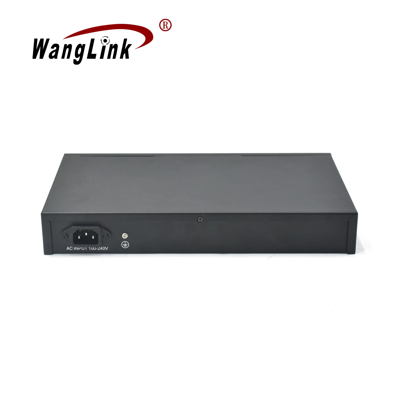 AI PoE Switch with Digital Display 10/100Mbps 24 Port+2 Gigabit RJ45 Uplink+2 SFP 320W Power support 250M VLAN Isolation