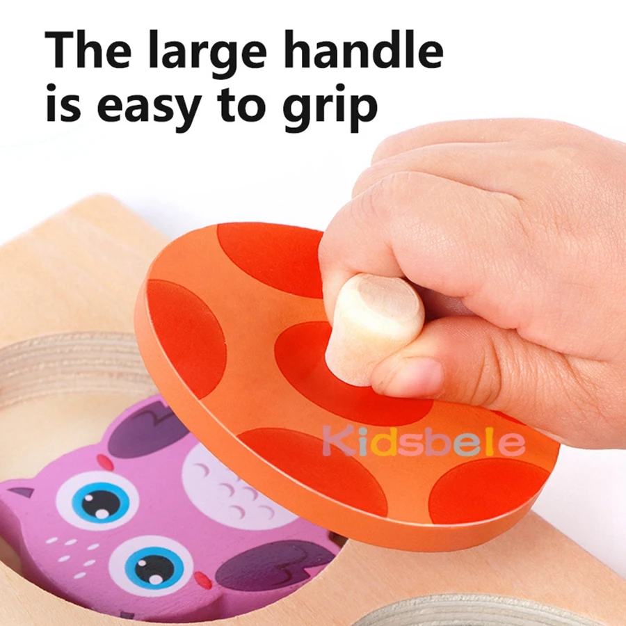 ألعاب مونتيسوري الخشبية ألعاب حيوانات ألغاز للأطفال بعمر 1-3 سنوات لعبة تعليمية مطابقة ألعاب الفرز للأطفال والفتيان والفتيات