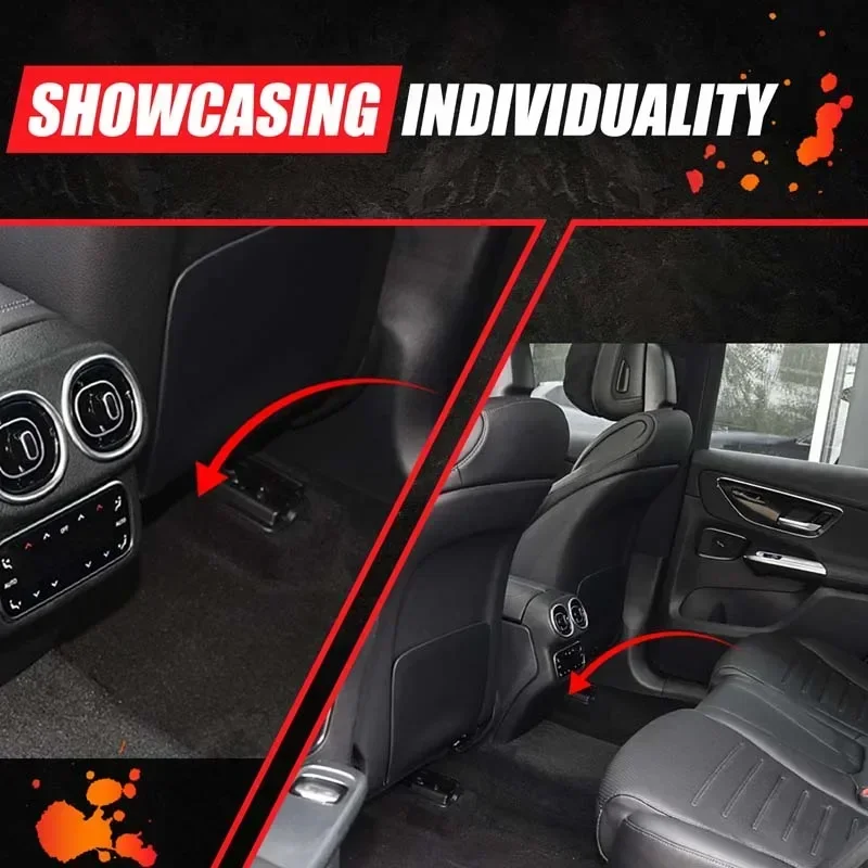 

For Mercedes-Benz GLC five-seater version 2023 Dust cover for air outlet under car seat Stainless steel Auto Accessories