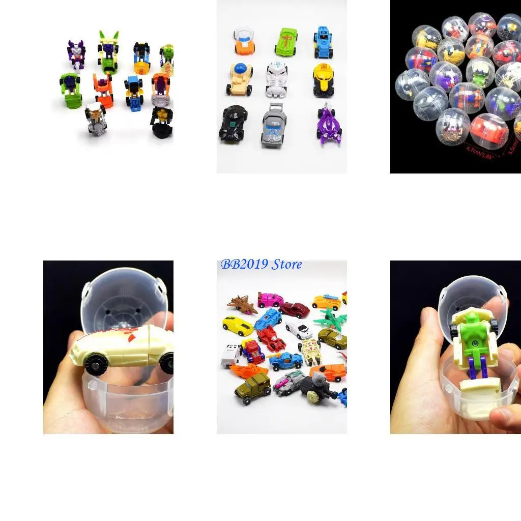 

Q0KB Baby Creative Egg Deformable Robot Easter Supplies Easter Eggs Gashapon Gift