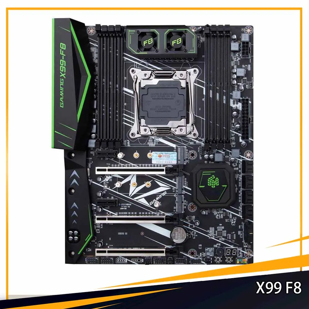 New X99 F8 For HUANANZHI C612 8*DDR4 LGA20 11-3 256GB XEON E5 V3/V4 CPU X99 GAMING Motherboard