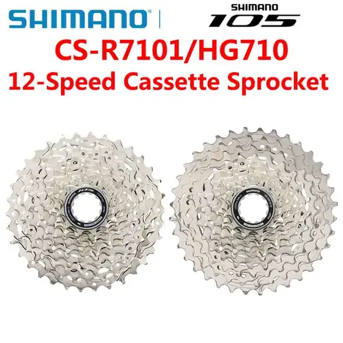 SHIMANO 105 R7101 HG710 piñón de Cassette de carretera de 12 velocidades 34T 36T 12V piñón de rueda libre para bicicleta de carretera K7 pieza Original de bicicleta