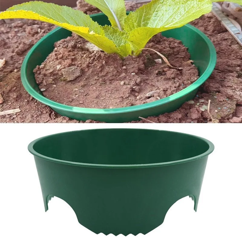 1Pc Plant Growth Protector Ring Vegetable Isolation Guard Prevent Pests Water Lock Garden Ground Plant Protection Shield