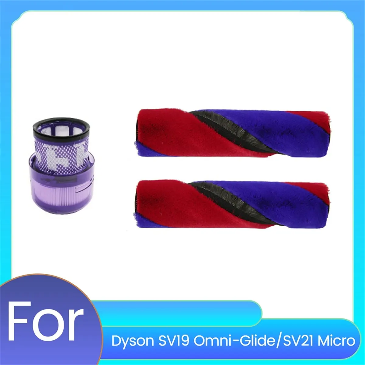 

Основная щетка для SV19 Omni-Glide/SV21, двойная роликовая щетка для микровакуума, мягкая бархатная роликовая щетка + фильтр SV21 [BWASCLIM]