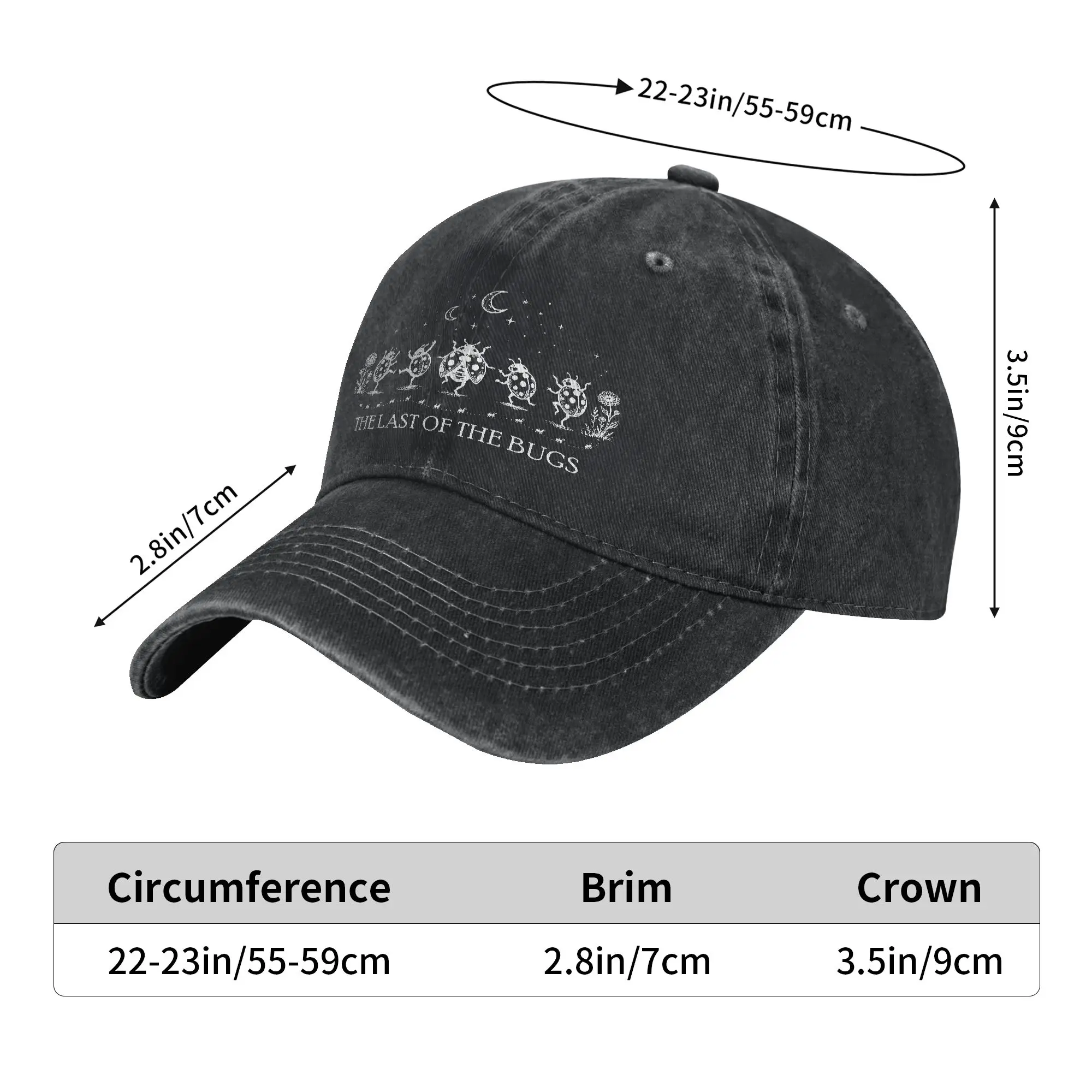 Vintage The Last of The Bugs Whimsical Dancing bug Sun Baseball Cap Unisex-Teens Print Trucker Hat Summer Wholesale Snapback Cap