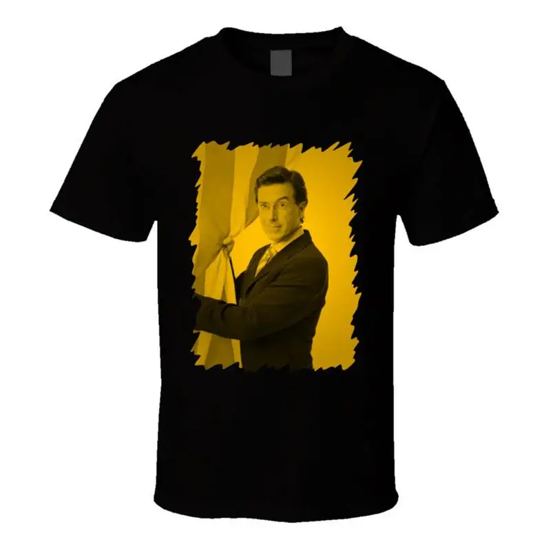 Camiseta de color neón de Stephen Colbert