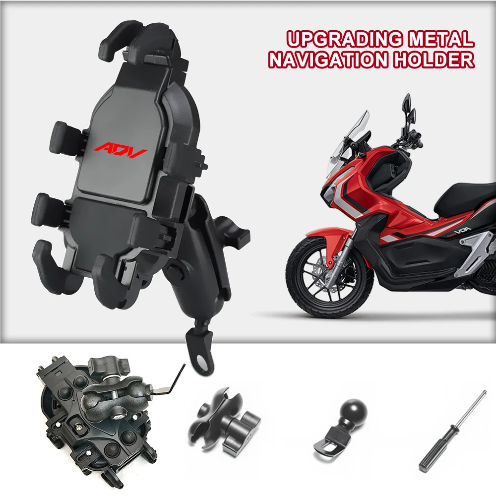 Motorcycle Phone Mount Non-Slip Pad Anti-Rust Anti-Shake Holder For Honda ADV750 125 750 350 xadv PCX125 150 ADV350 ADV ADV125