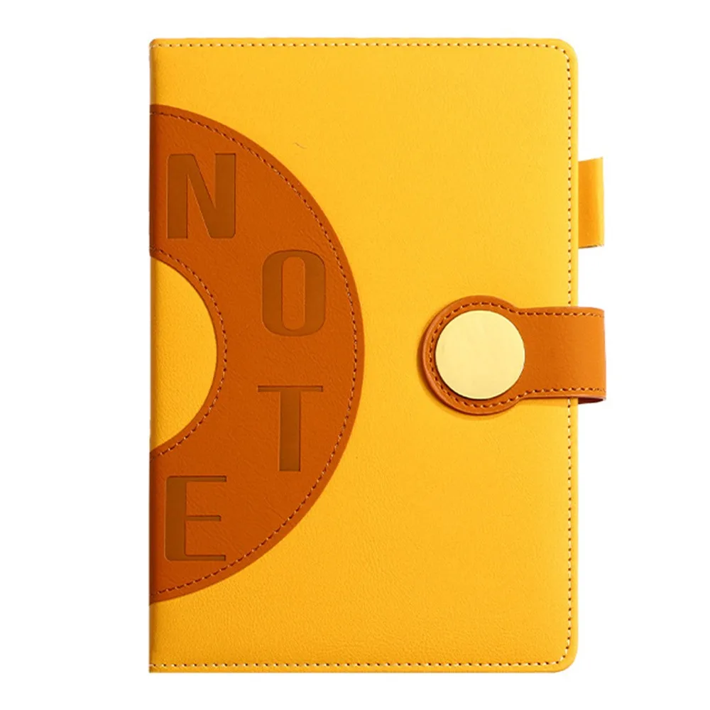 English 2026 Schedule Planner Notepad 12 Months Bookmark 365 Days Efficiency Notebook Wear-resistant PU Leather Cover