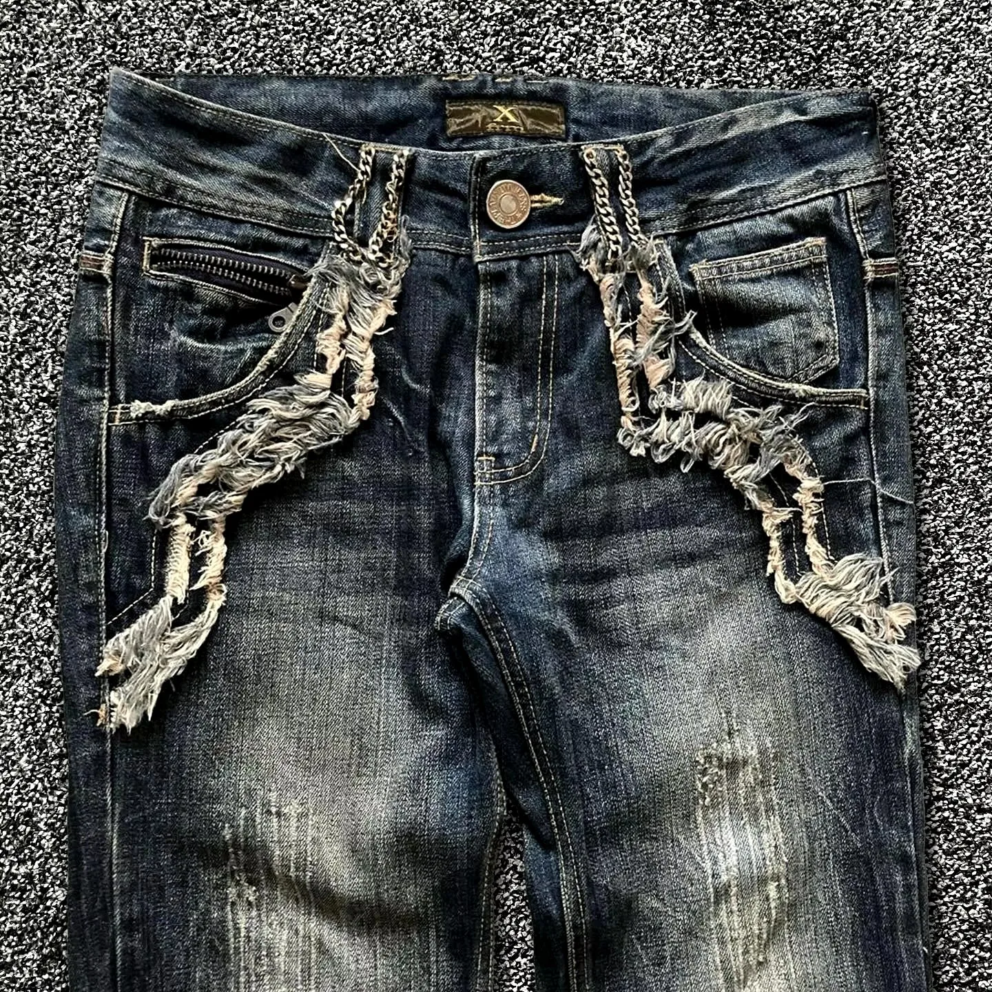 Baggy Hip Hop Streetwear Style Jeans Distressed Y2k Versatile Straight Wide Leg Denim Pants for Men and Women Black Pants