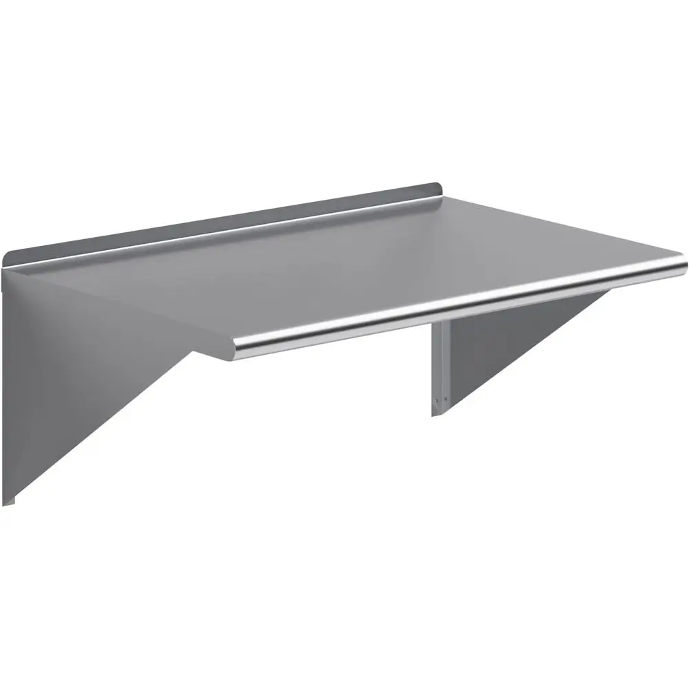 

24 x 36 Stainless Steel Wall Shelf - Metal Rack for Home, Garage, Kitchen Storage